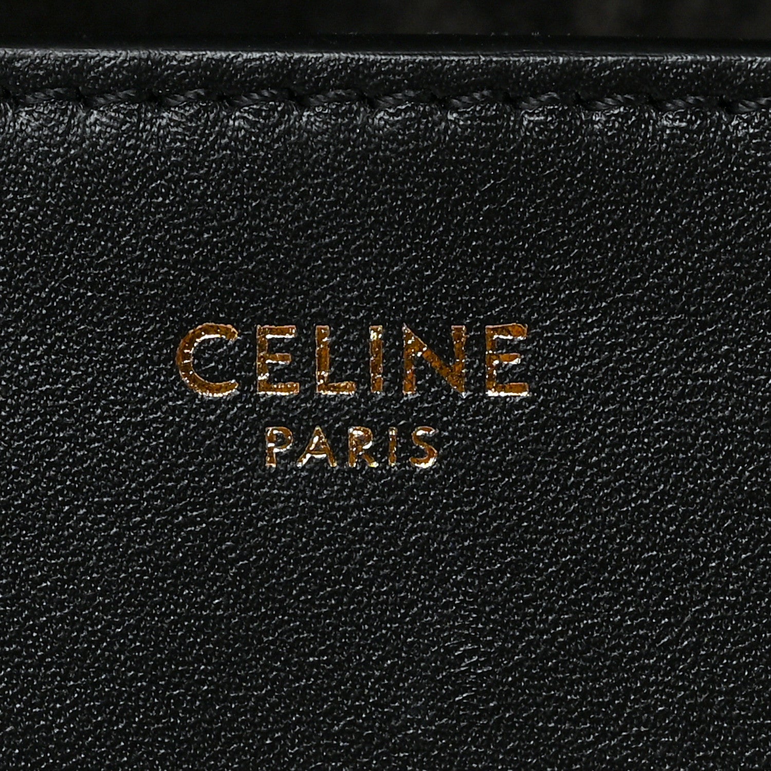 Celine Smooth Calfskin Cuir Triomphe Folco Crossbody Bag Black 5 of 8