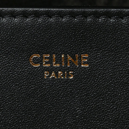 Celine Smooth Calfskin Cuir Triomphe Folco Crossbody Bag Black 5 of 8