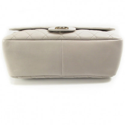 Chanel Lambskin Classic Jumbo Flap Zip Top Tote 2011 Stone 4 of 10