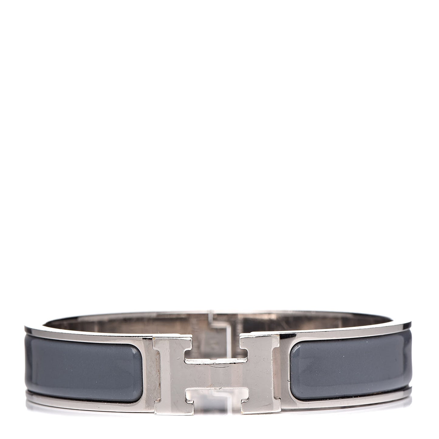 Enamel Narrow Clic Clac H Bracelet PM Ardoise