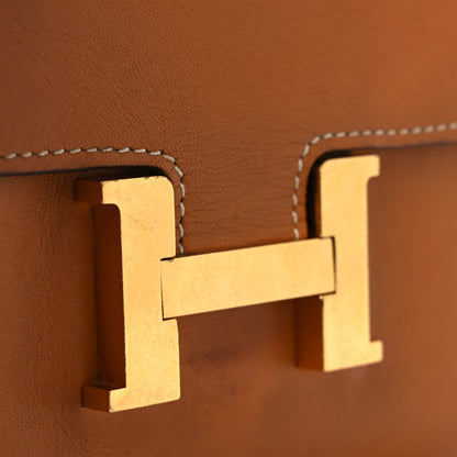 Hermes Barenia Constance Compact Passant Wallet Gold 8 of 10