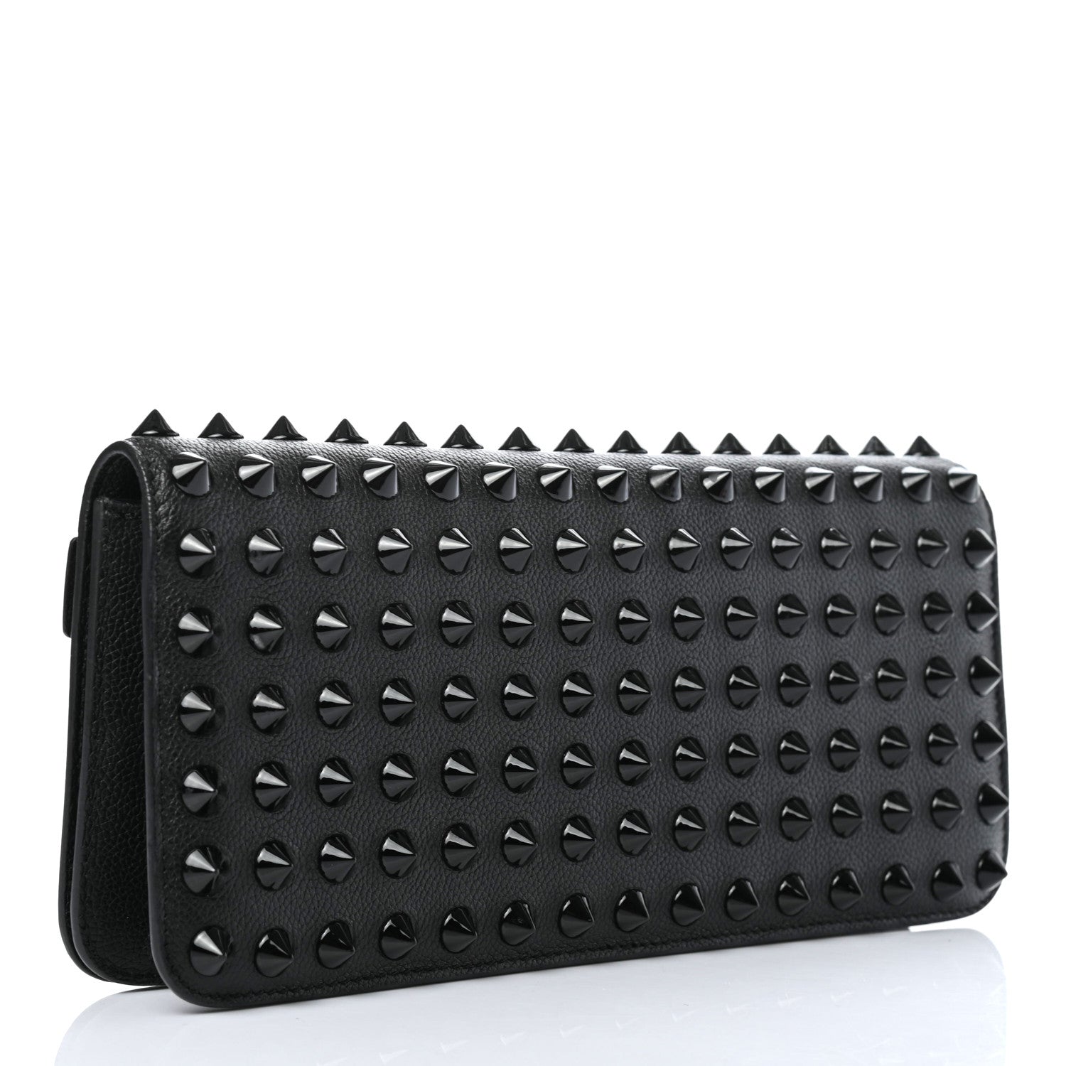 Tom Ford Pebbled Calfskin Studded Jennifer Clutch Black 3 of 7