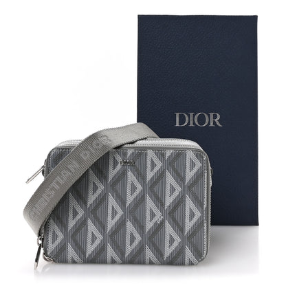 Christian Dior Coated Canvas CD Diamond Messenger Pouch Grey 12 of 12