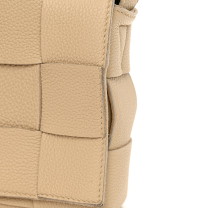 Bottega Veneta Grained Calfskin Maxi Intrecciato Cassette Crossbody Bag Porridge 11 of 12
