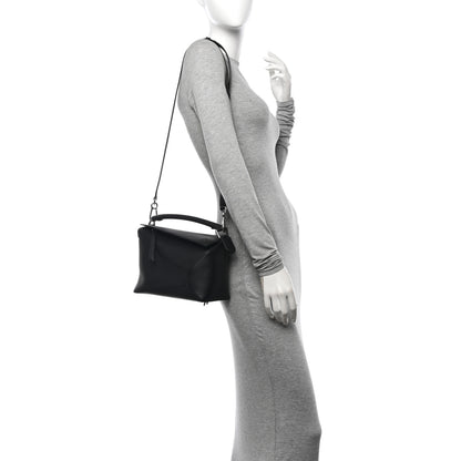 Loewe Calfskin Small Puzzle Edge Bag Black 2 of 10