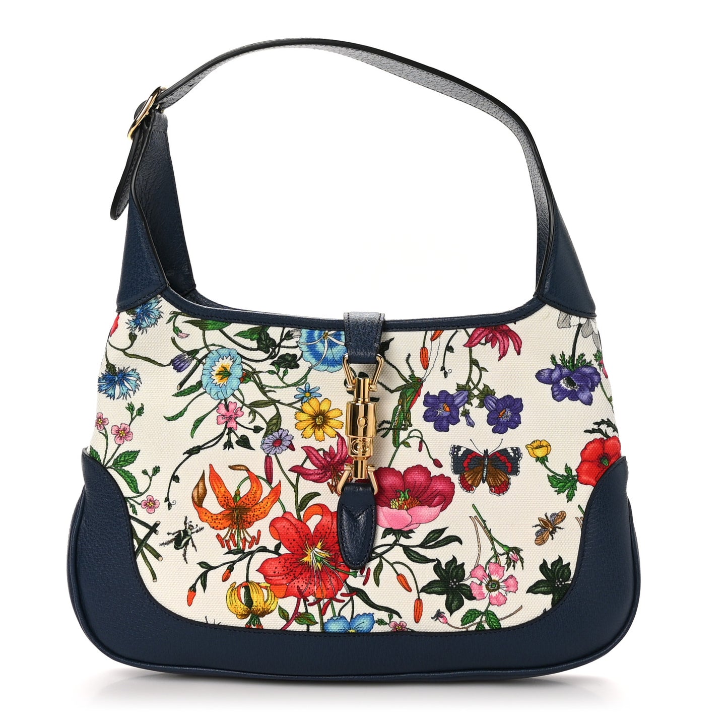 Canvas Flora Medium Jackie Hobo Blue Agata