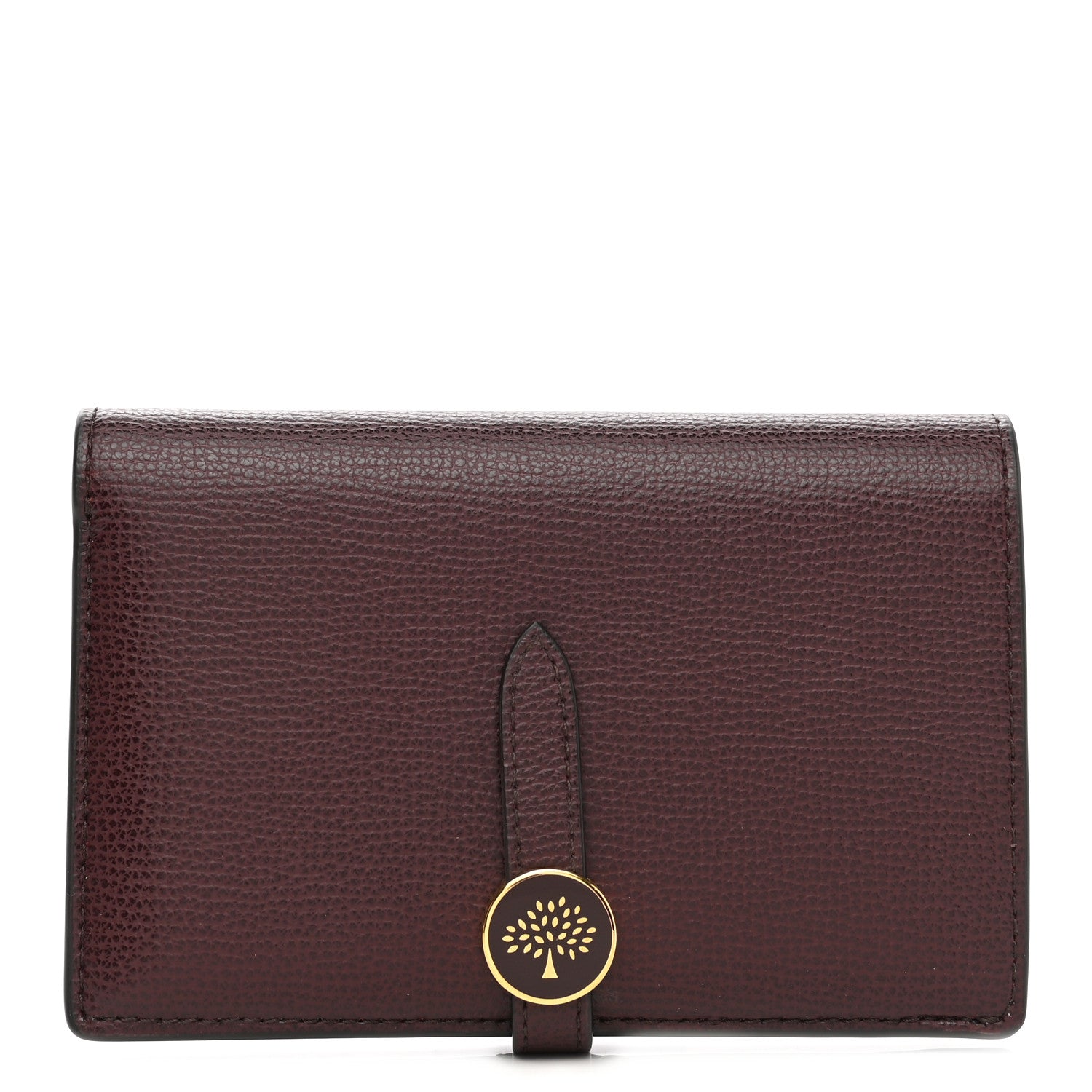 Mulberry Cross Grain Calfskin Tree Wallet Oxblood 1 of 8