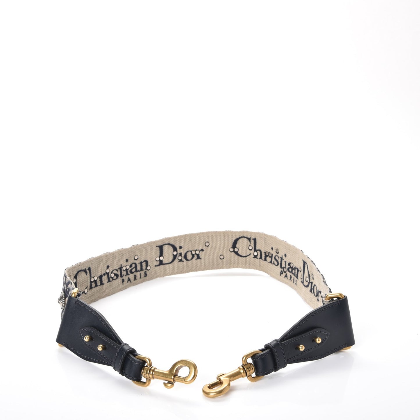 Oblique Studded Shoulder Strap Blue