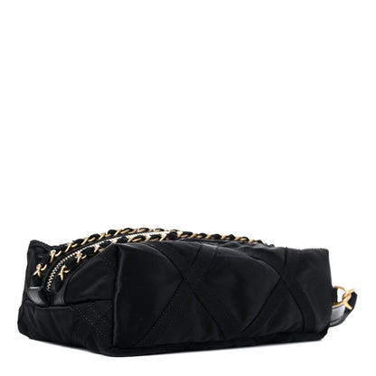 Chanel Nylon Grosgrain Lifestyle Pouch With Sleep Mask Black 5 of 15