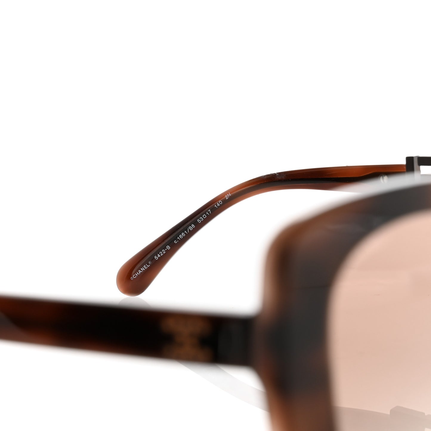 Acetate Strass Square Sunglasses 5422 Tortoise