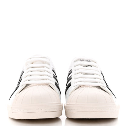 Prada X ADIDAS Brushed Calfskin Logo Mens Superstar Sneakers 7.5 White Black 2 of 8