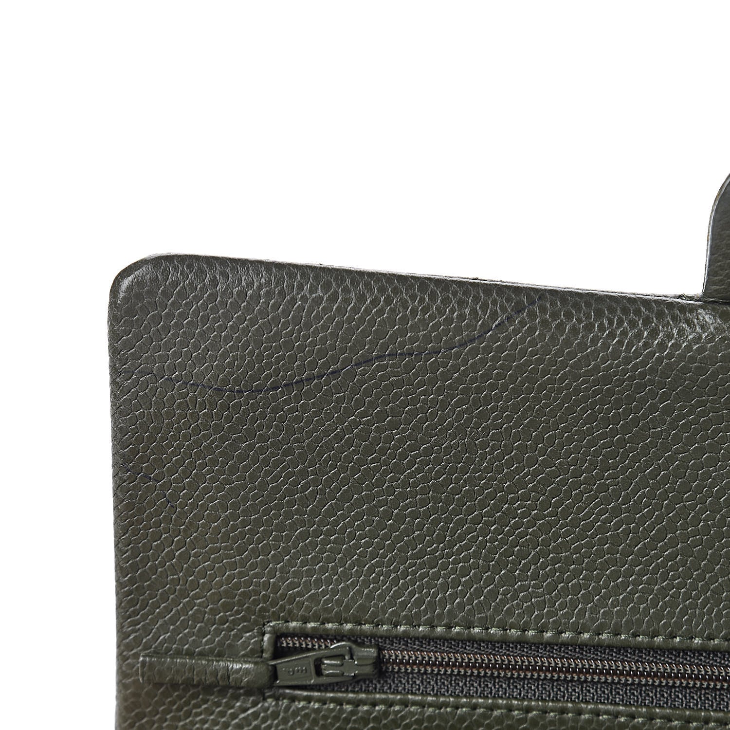 Chanel Caviar Quilted Medium Double Flap Dark Green 8 of 12