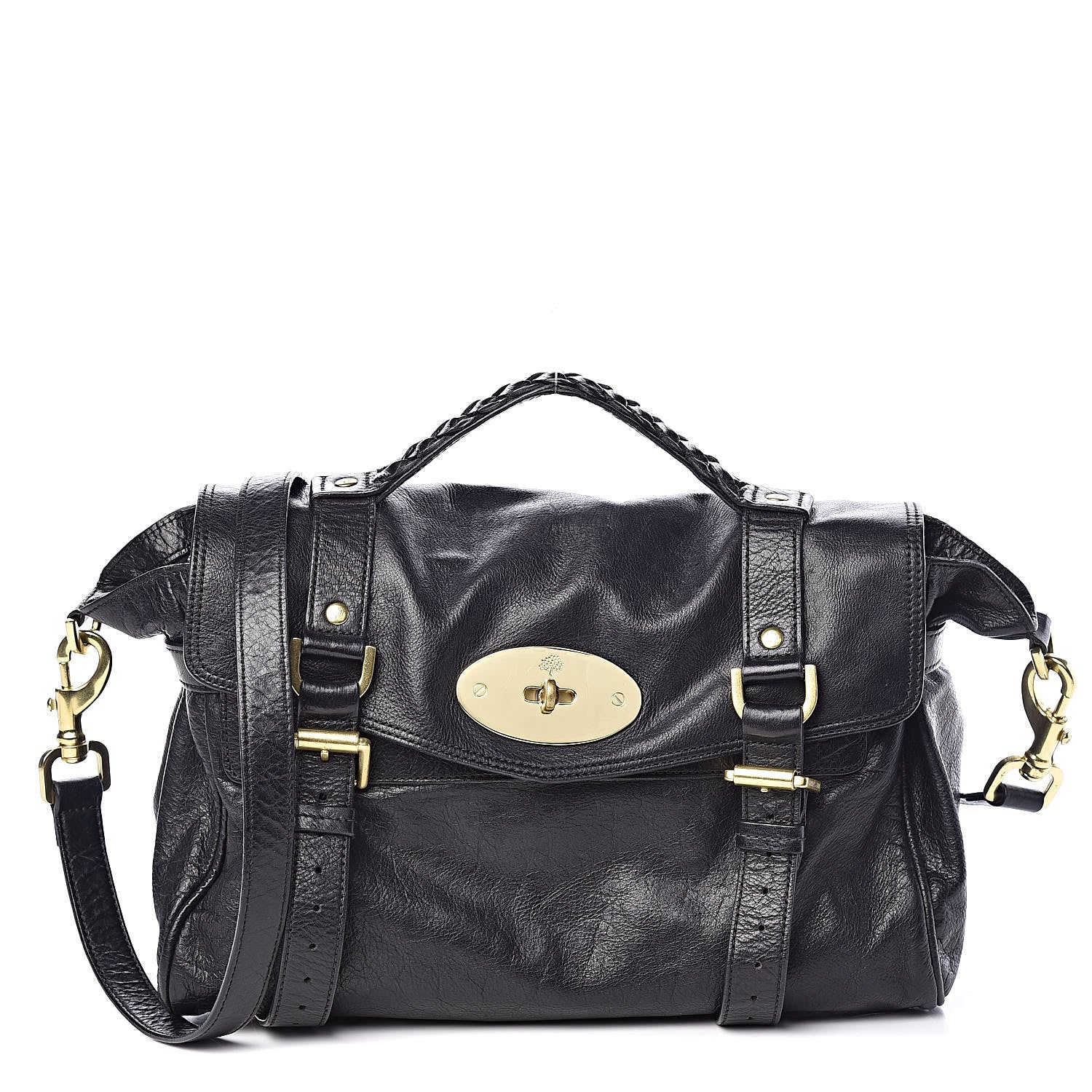 Mulberry Soft Buffalo Medium Alexa Black 1 of 9