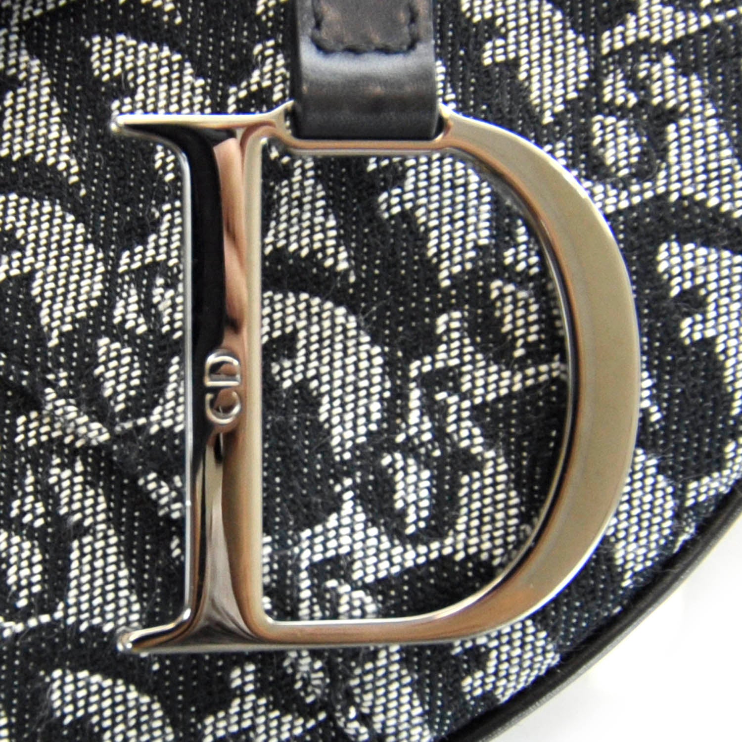 Christian Dior Monogram Saddle Bag Black 8 of 13