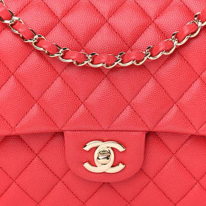 Chanel Caviar Quilted Medium Double Flap Red 8 of 11