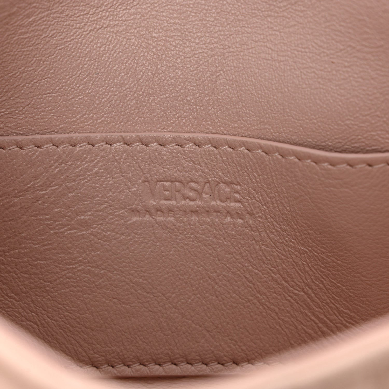 Versace Calfskin Quilted Mini Greca Goddess Shoulder Bag Powder Blush 6 of 9