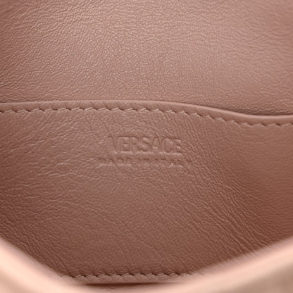 Versace Calfskin Quilted Mini Greca Goddess Shoulder Bag Powder Blush 6 of 9