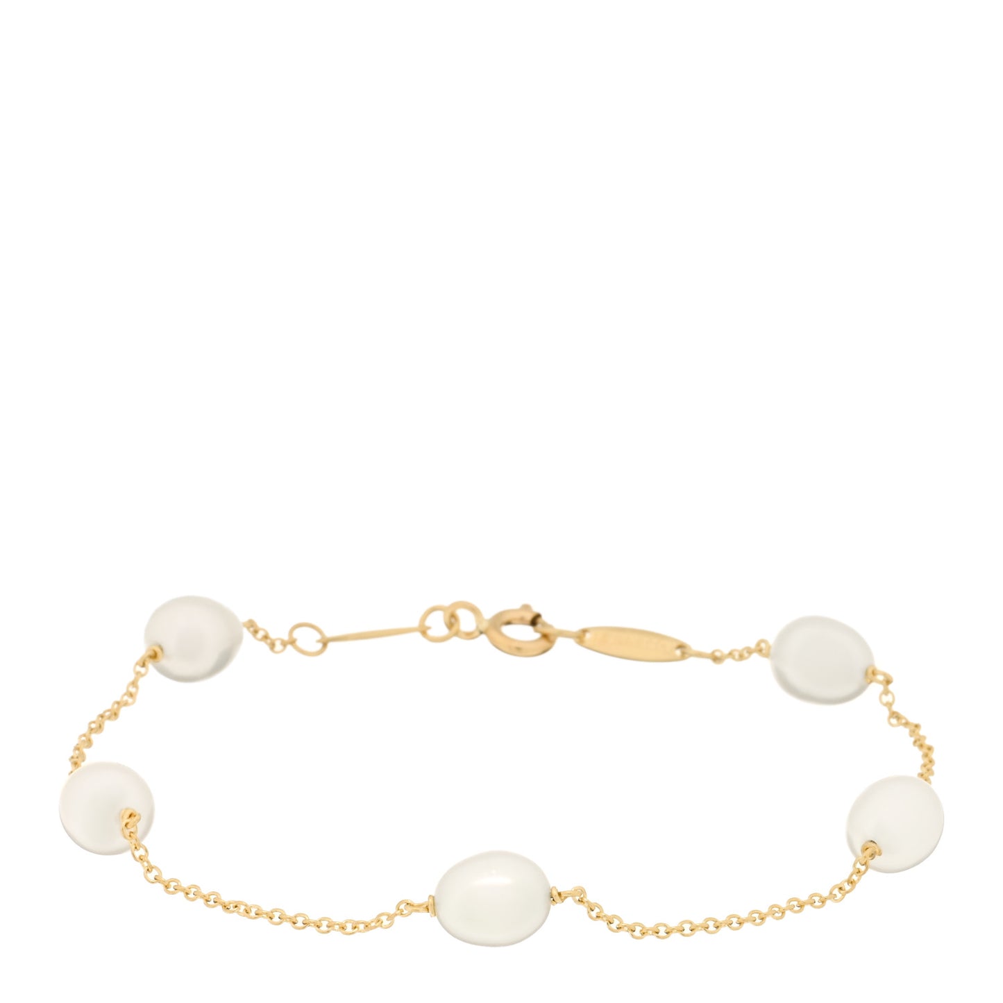18K Yellow Gold Pearl 6-6.5mm Elsa Peretti Pearls By The Yard Bracelet