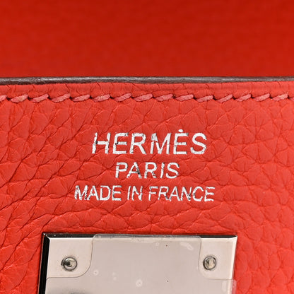 Hermes Taurillon Clemence Kelly Retourne 35 Capucine 6 of 15
