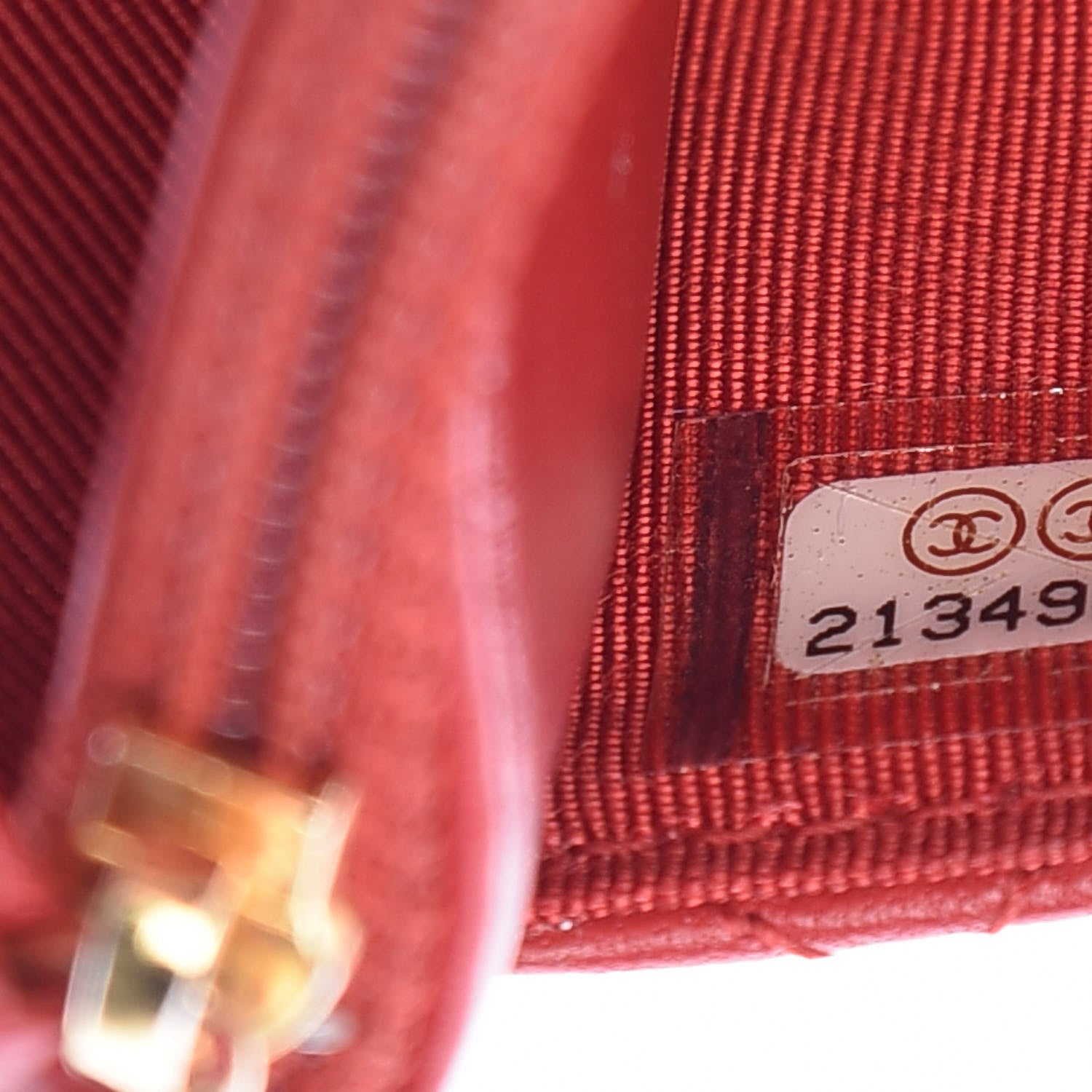 Chanel Lambskin Quilted Wallet On Chain WOC Red 10 of 11
