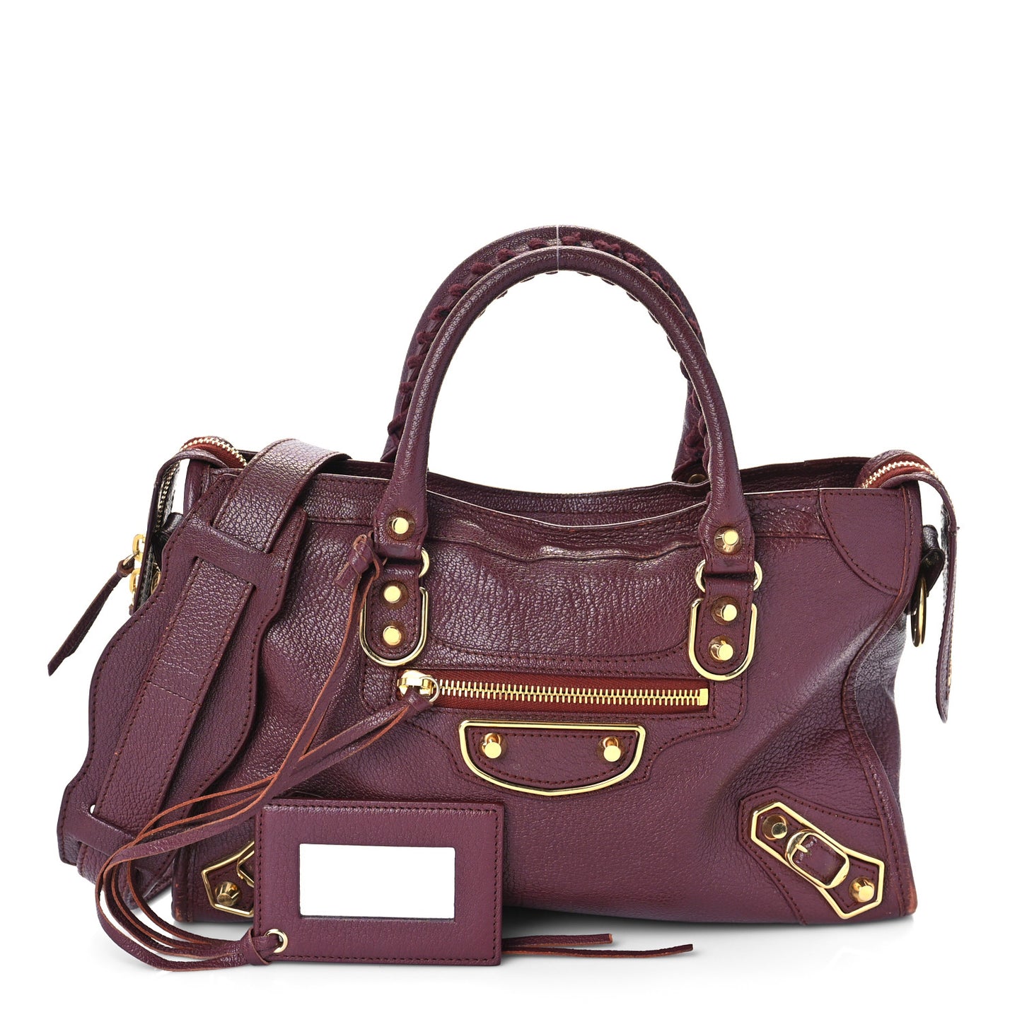 Chevre Gold Metallic Edge Hardware S City Cassis