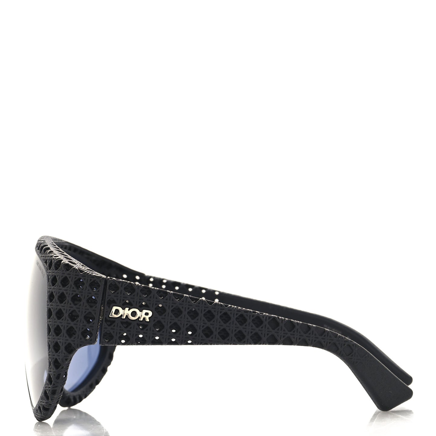 Acetate Nylon Cannage Mask Dior3D M1U Sunglasses Black