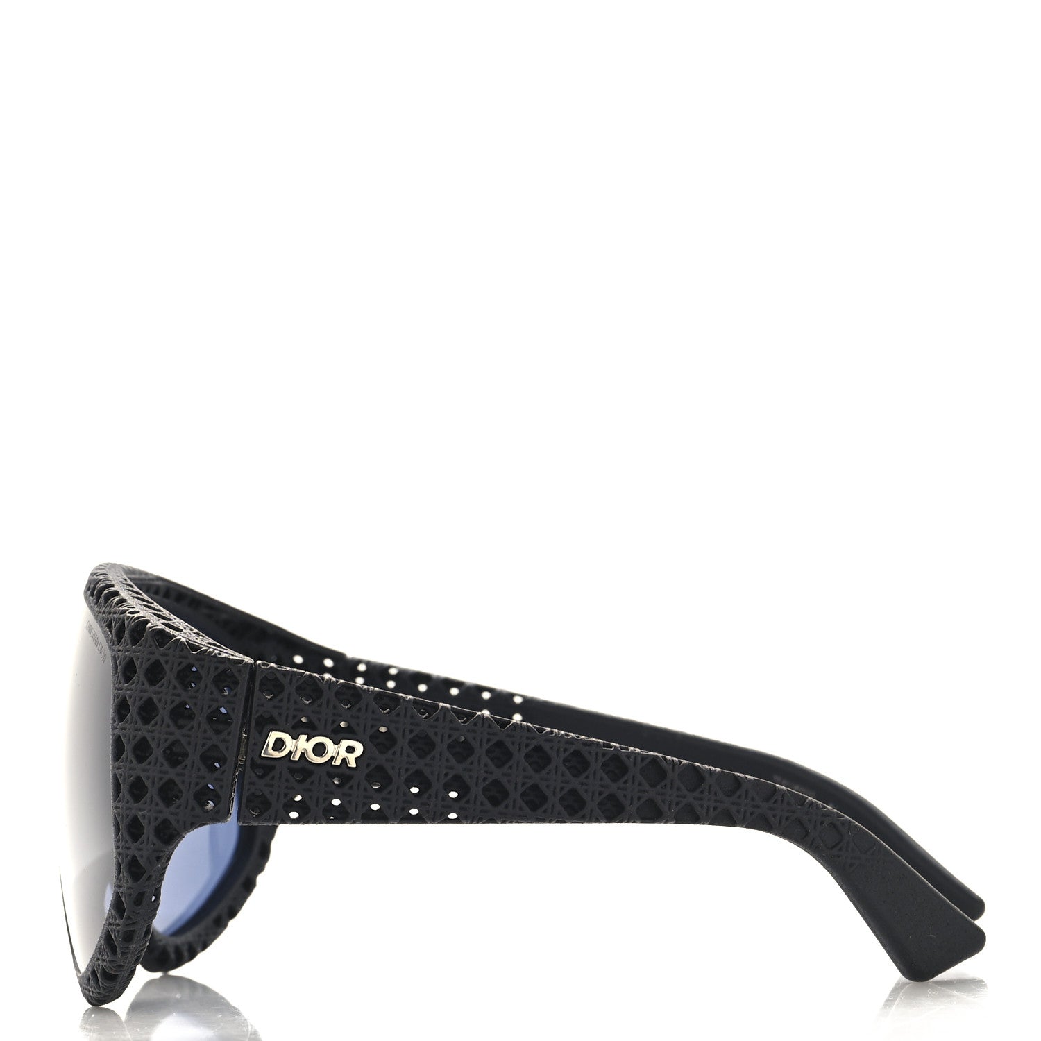 Christian Dior Acetate Nylon Cannage Mask Dior3D M1U Sunglasses Black 3 of 8
