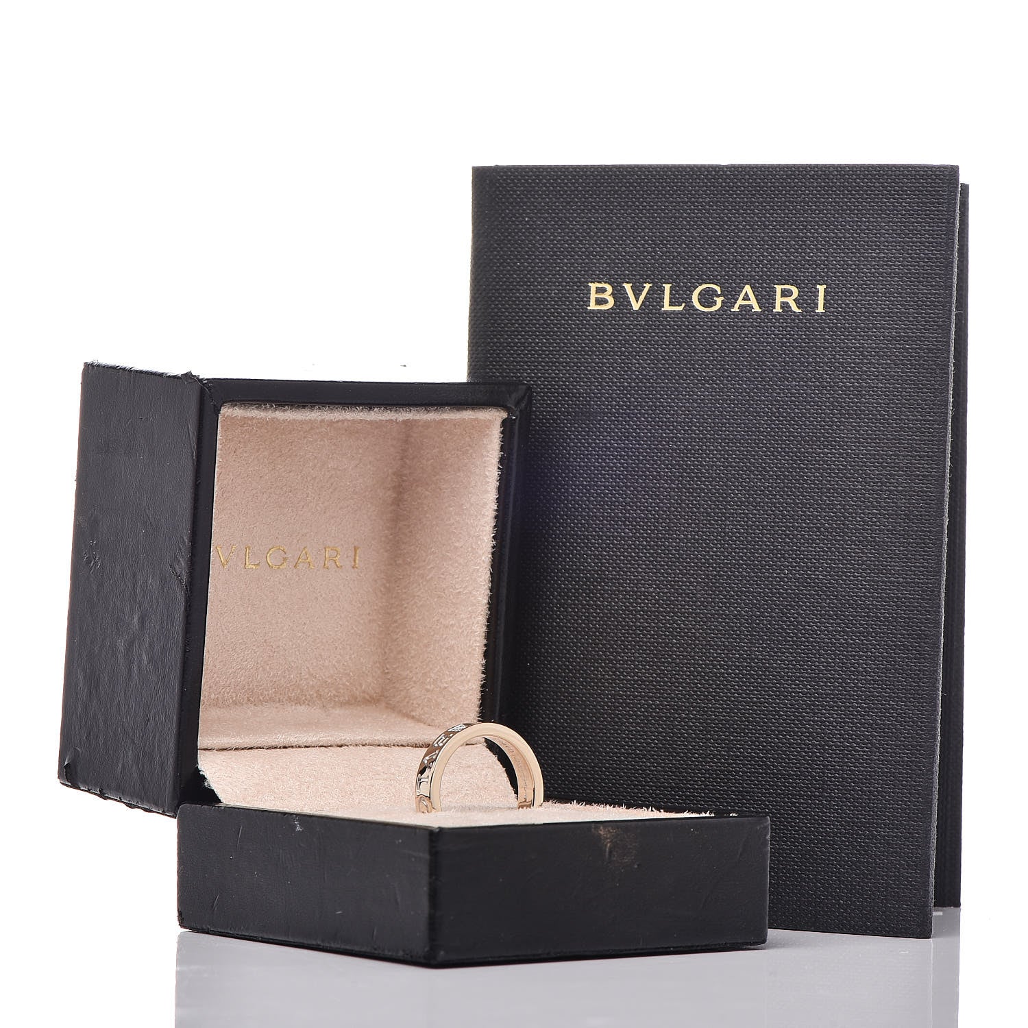 Bulgari 18K White Gold Diamond B.Zero1 Essential Band Ring 52 6 6 of 6