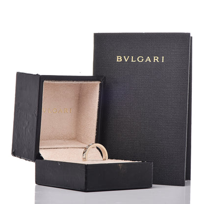 Bulgari 18K White Gold Diamond B.Zero1 Essential Band Ring 52 6 6 of 6