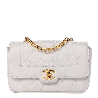 Chanel Lambskin Quilted Small Single Flap White 1 of 15