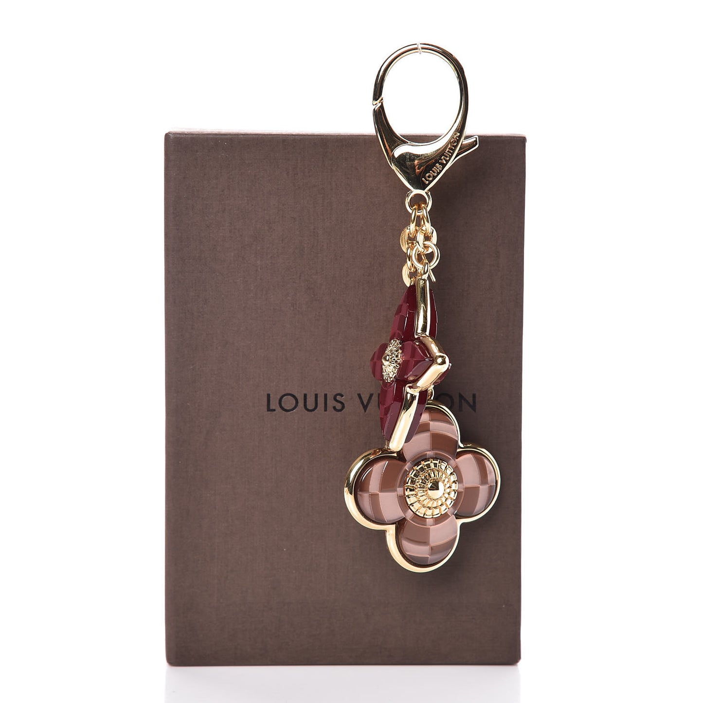 Metal Resin Mosaique Bag Charm Rouge Fauviste