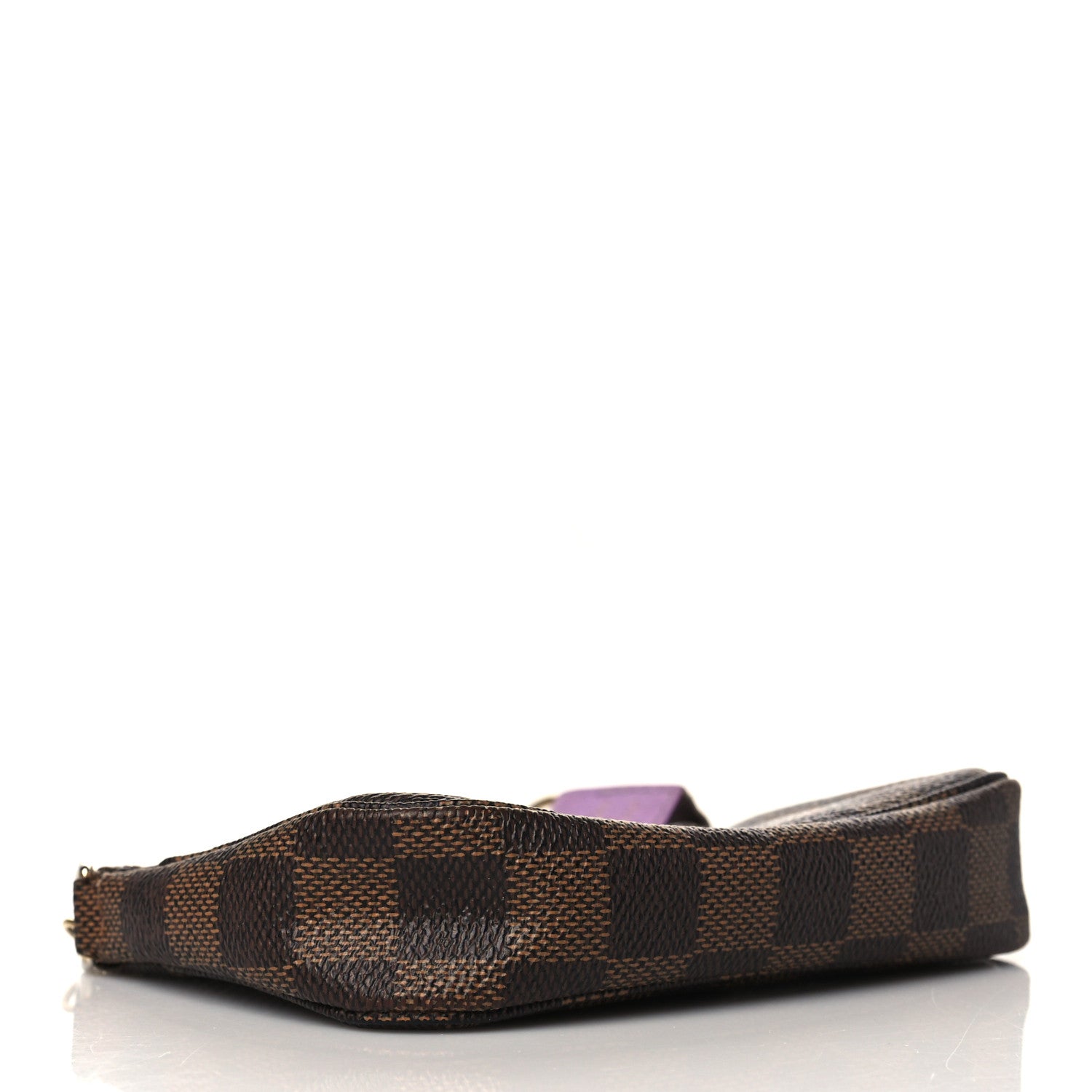 Louis Vuitton Damier Ebene Illustre Mini Pochette Accessories Violet 3 of 9