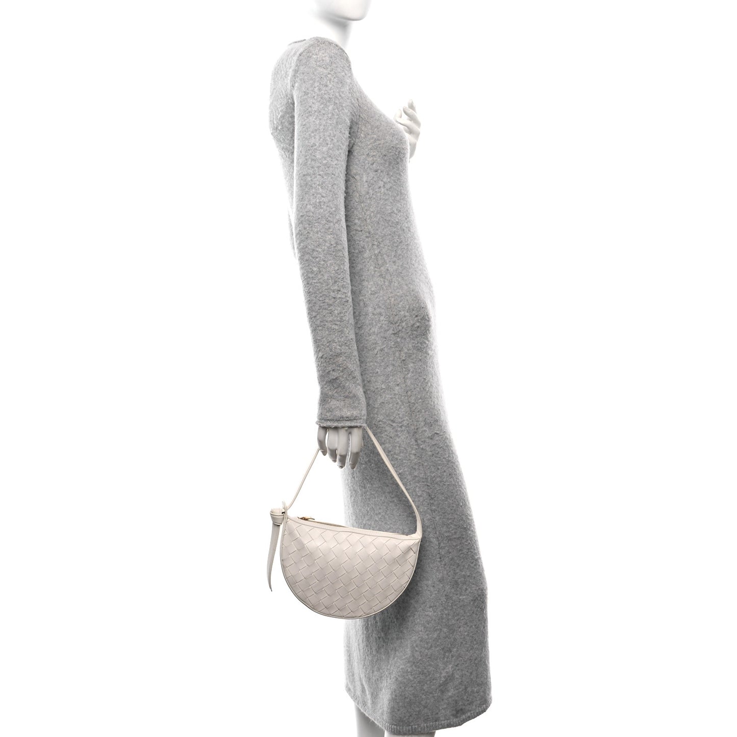 Nappa Intrecciato Mini Sunrise Bag White