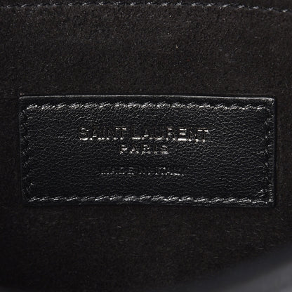 Saint Laurent Crocodile Embossed Medium Charlotte Messenger Bag Black 6 of 8