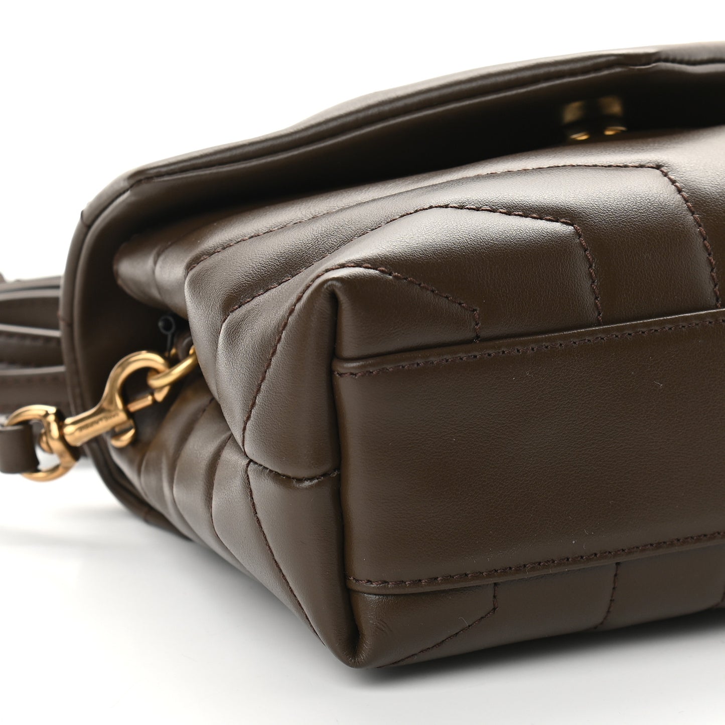 Calfskin Y Quilted Monogram Toy Loulou Crossbody Bag Earth