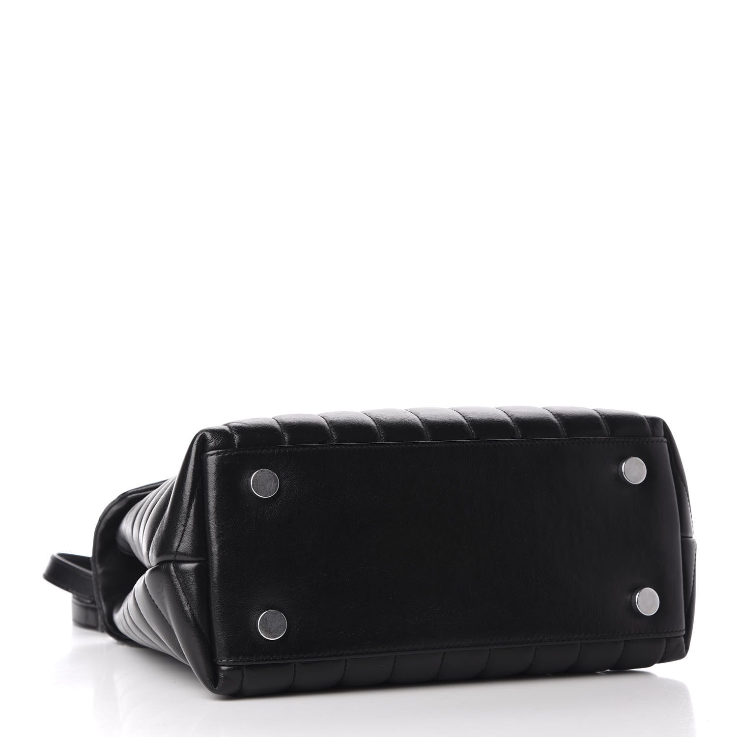 Saint Laurent Calfskin Y Quilted Monogram Medium Loulou Chain Satchel Black 5 of 12