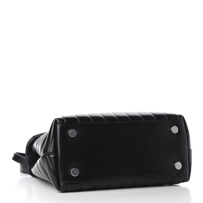 Saint Laurent Calfskin Y Quilted Monogram Medium Loulou Chain Satchel Black 5 of 12