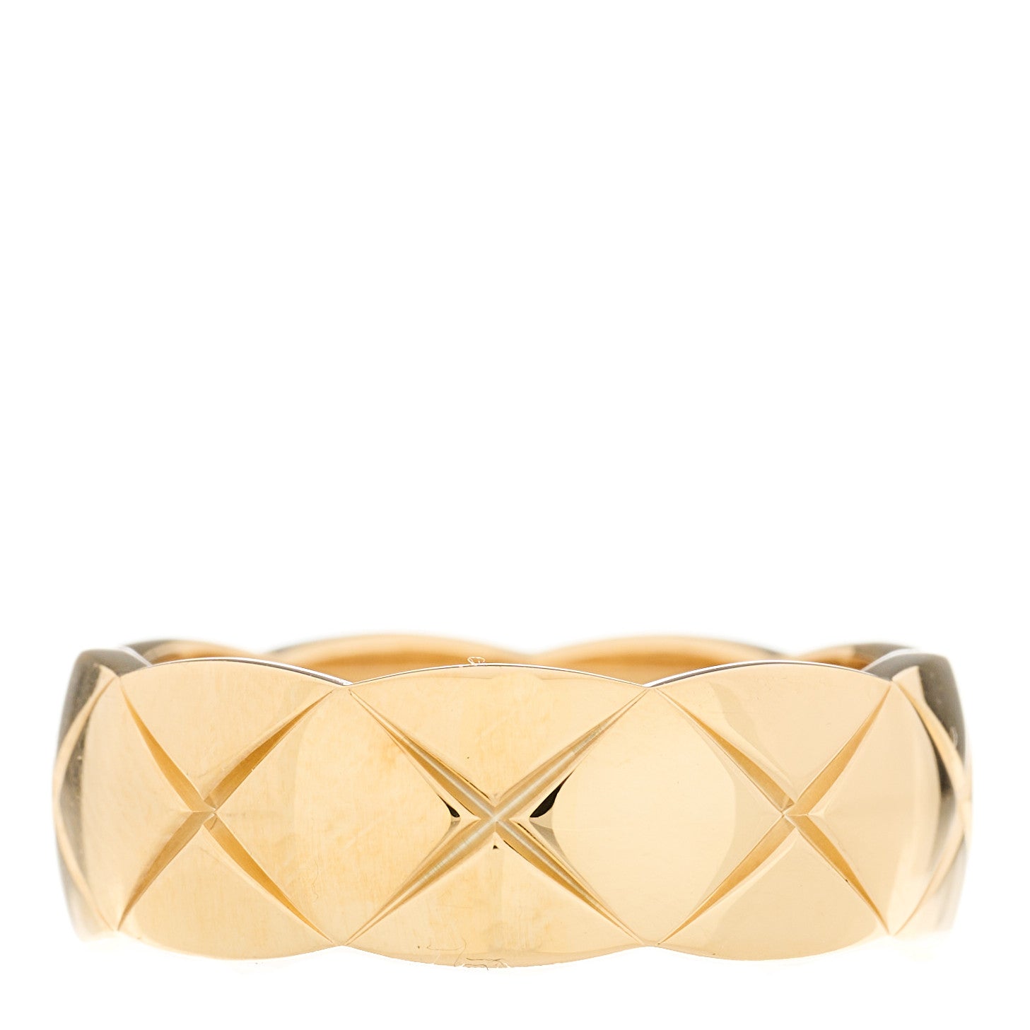 Chanel 18K Yellow Gold Small Coco Crush Ring 53 6.25 1 of 7