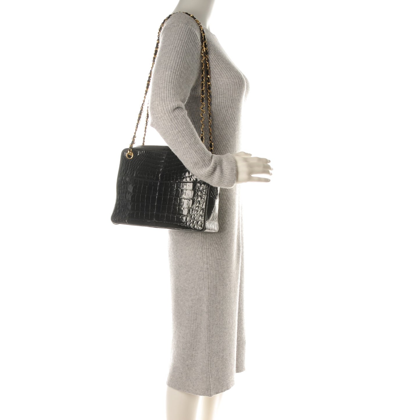 Alligator Tote Black