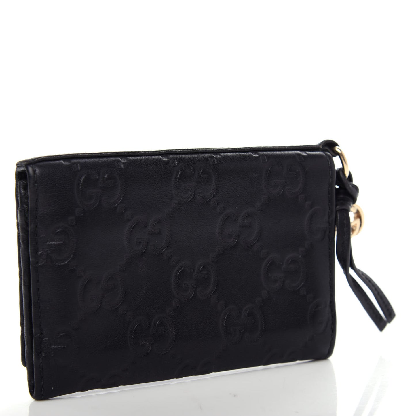 Guccissima Card Case Black