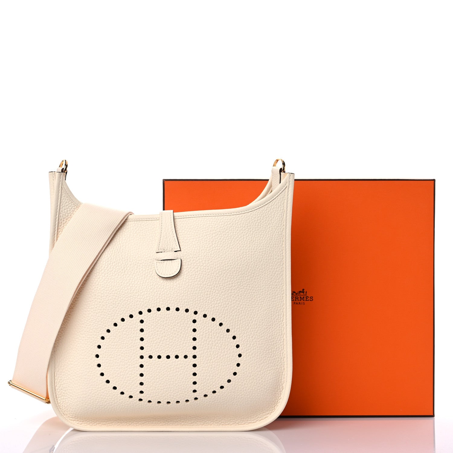 Hermes Taurillon Clemence Evelyne III PM Nata 10 of 10