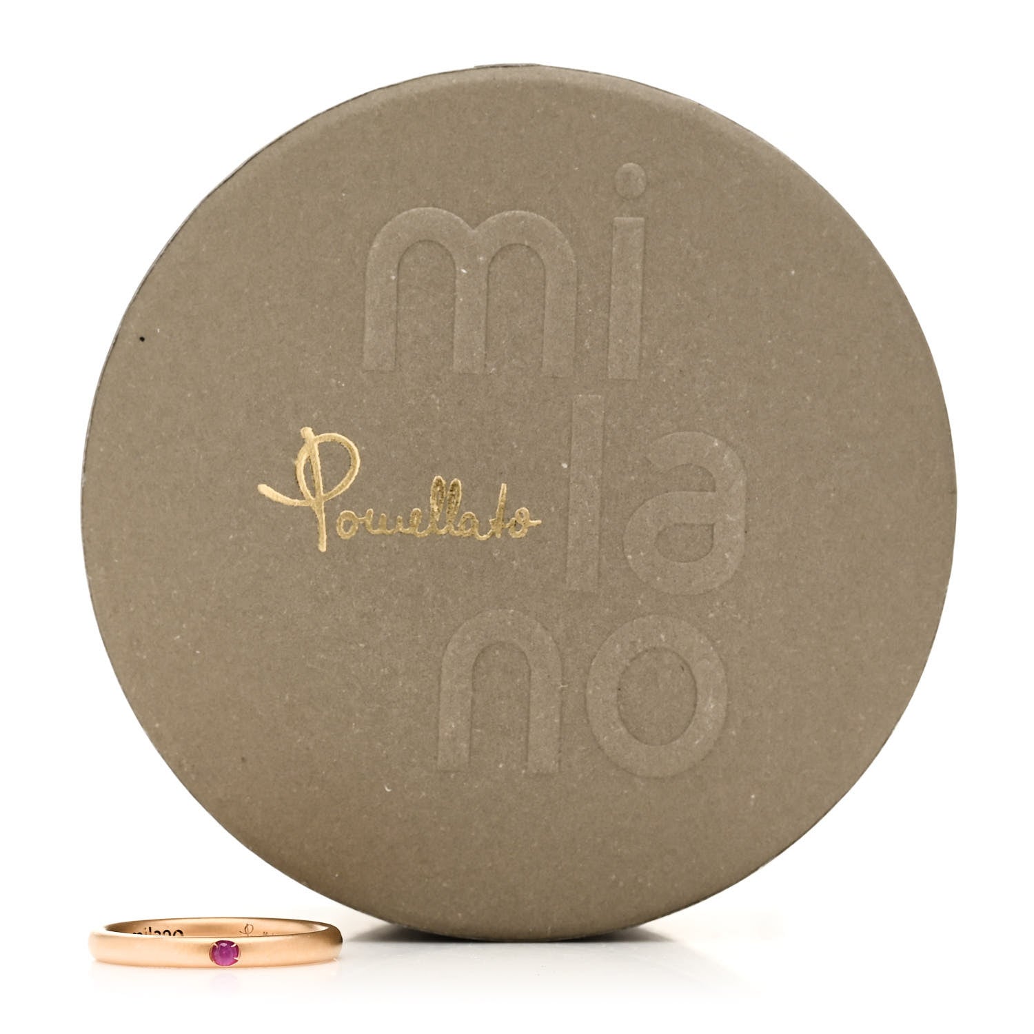 Pomellato 18K Rose Gold Ruby Lucciola Ring 53 6.25 6 of 6