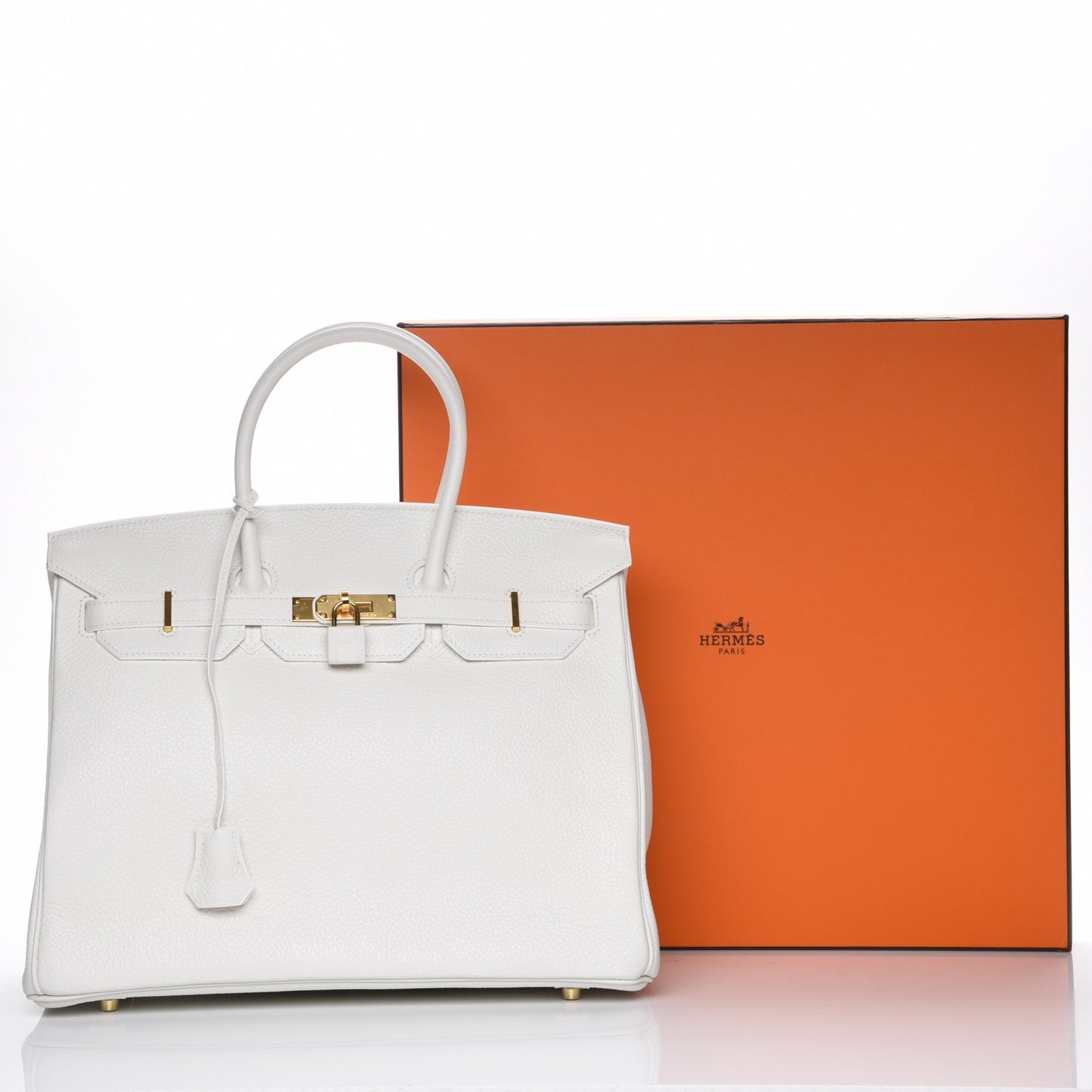 Taurillon Clemence Birkin 35 White