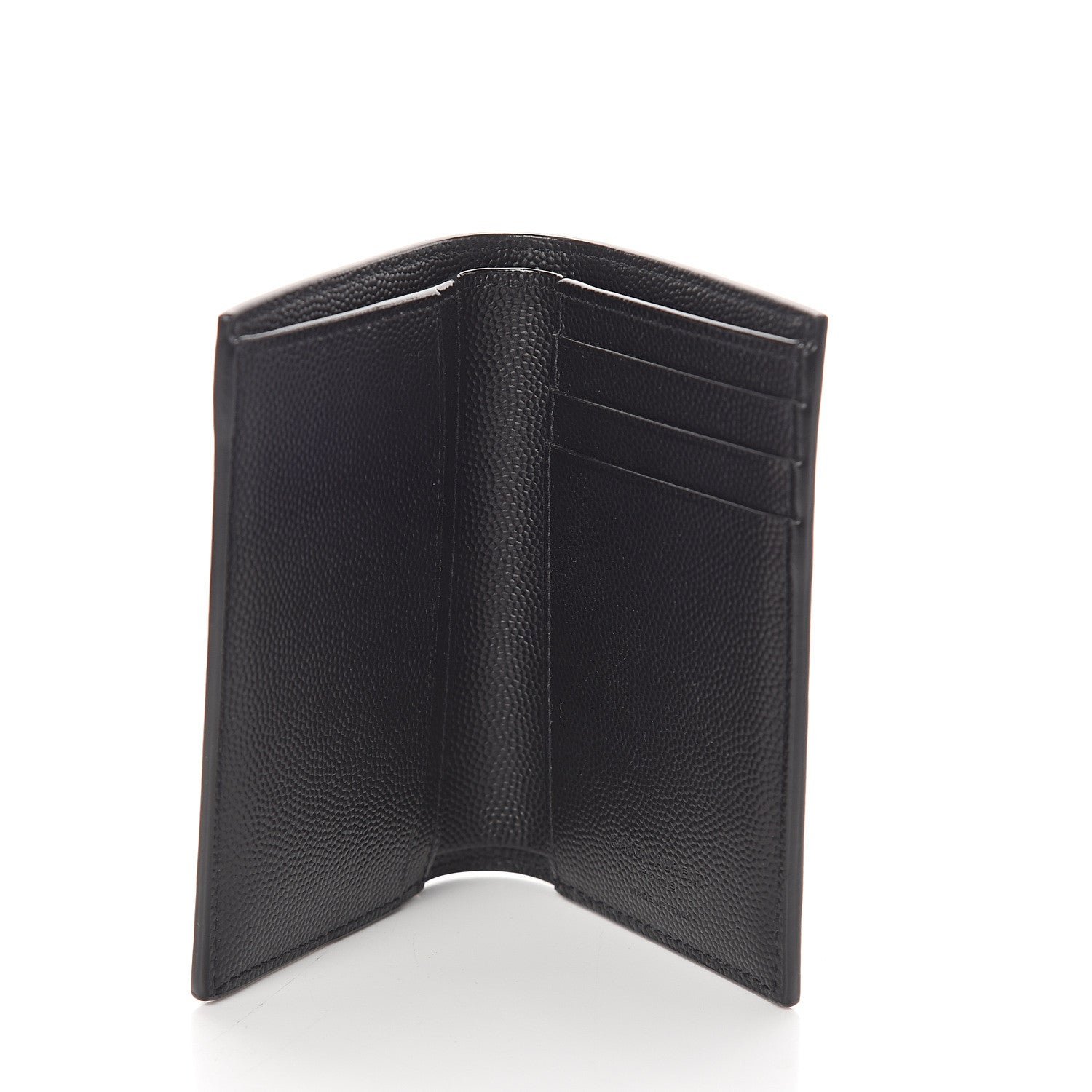 Saint Laurent Grain De Poudre Credit Card Wallet Black 4 of 6