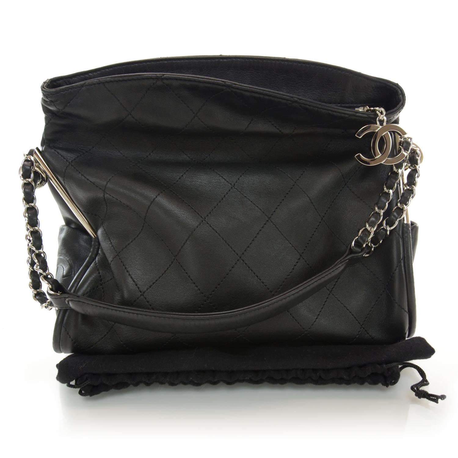 Chanel Lambskin Medium Ultimate Soft Tote Black 3 of 9