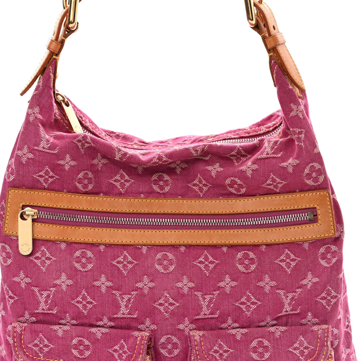 Louis Vuitton Denim Baggy GM Fuchsia 7 of 14