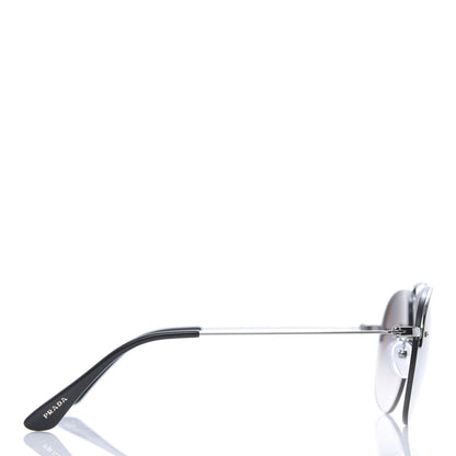 Prada Metal Round Sunglasses SPR 58O Black 3 of 8