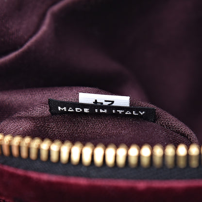 Miu Miu Velluto Matelasse Rider Belt Bag Bordeaux 7 of 10