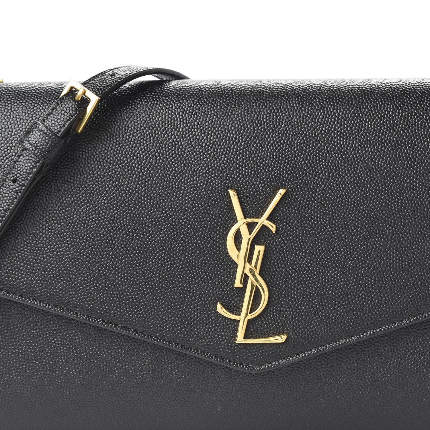 Saint Laurent Grain De Poudre Mini Uptown Crossbody Bag Black 9 of 10