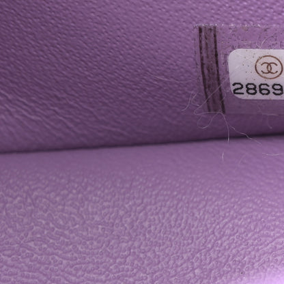 Chanel Lambskin Quilted Mini Rectangular Flap Purple 7 of 10